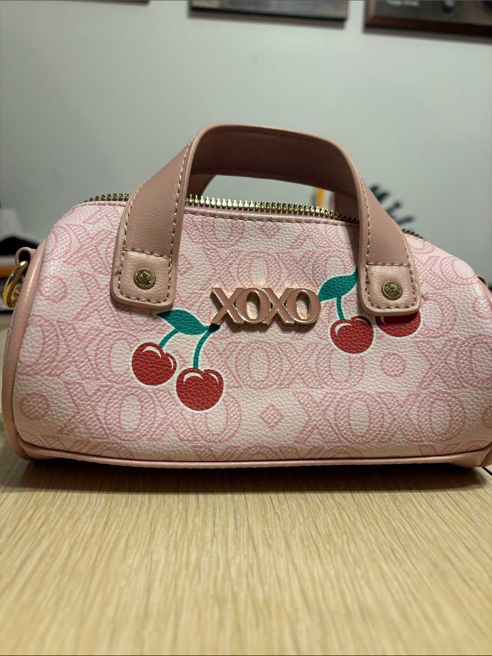XOXO Pink Cherry Logo Mini Crossbody